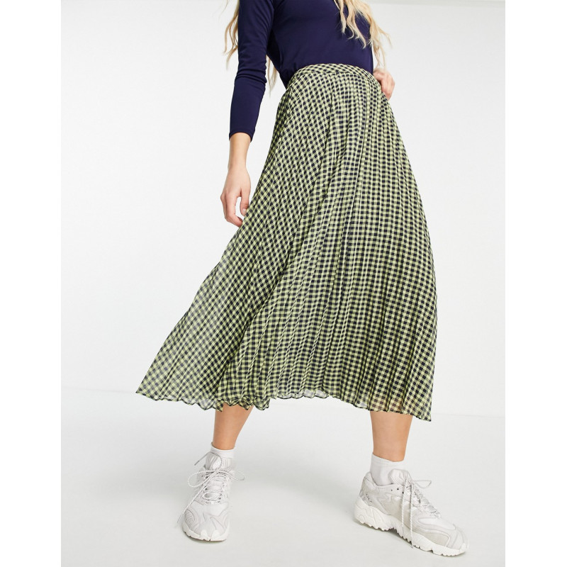 Whistles gingham pleated...