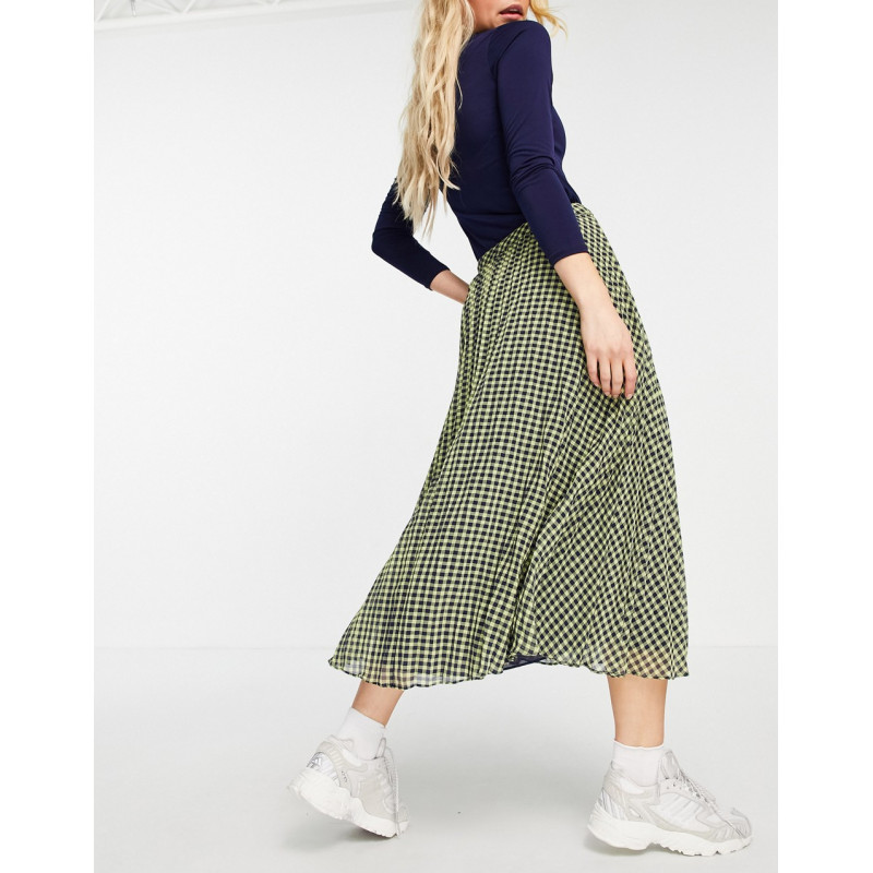 Whistles gingham pleated...
