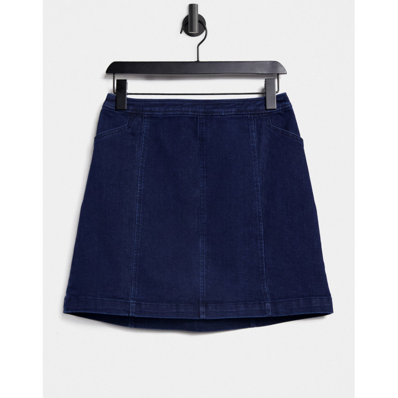 Oasis mini skirt in dark wash