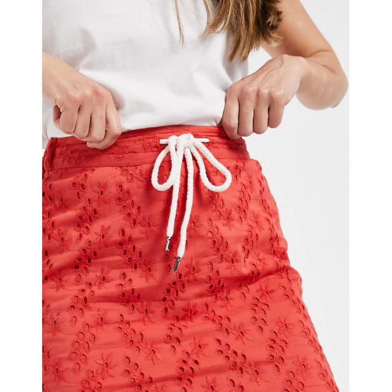 Native Youth mid skirt in rust