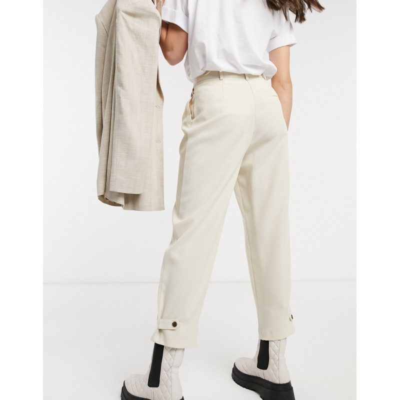 Topshop twill trousers in...