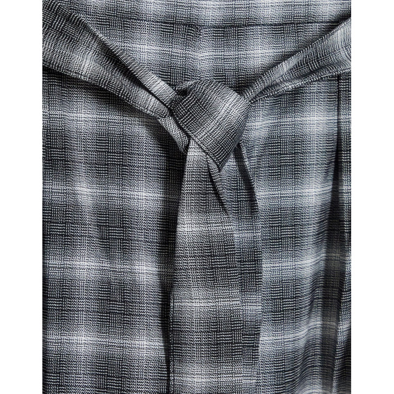 Monki check trousers with...