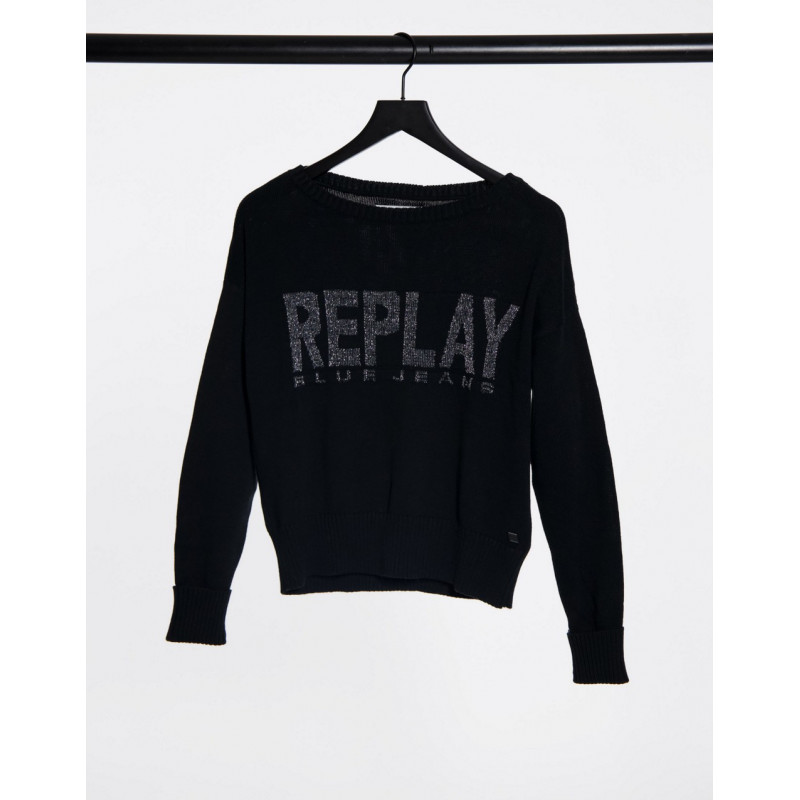 Replay Logo Sweatshirt in...