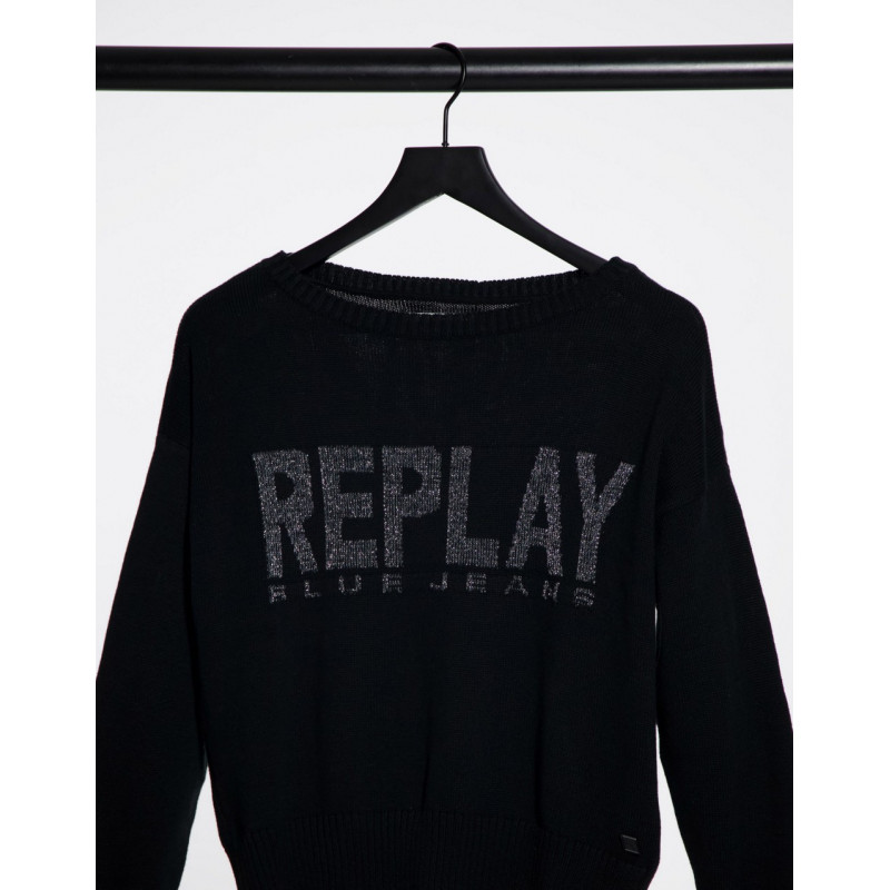 Replay Logo Sweatshirt in...