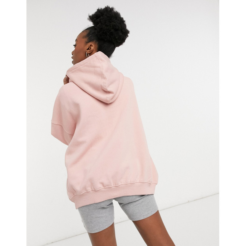 Only oversized hoodie in pink