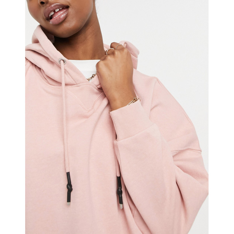 Only oversized hoodie in pink