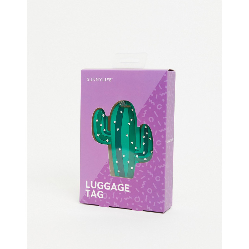 Sunnylife cactus luggage tag
