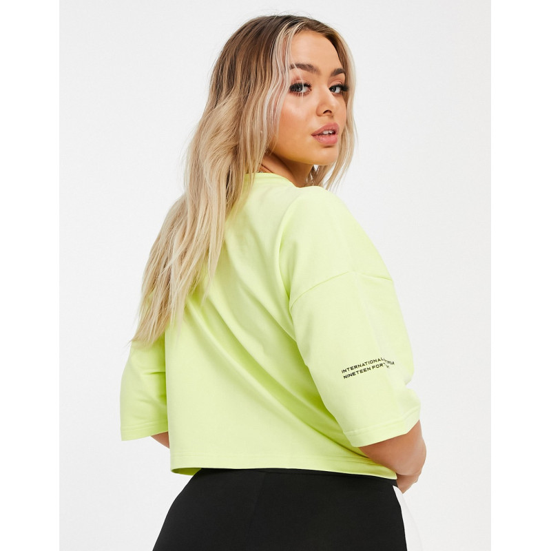 Puma Form crop t-shirt in lime