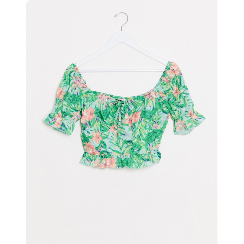 Missguided puff sleeve top...