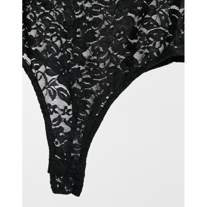 Ivy Revel lace body in black