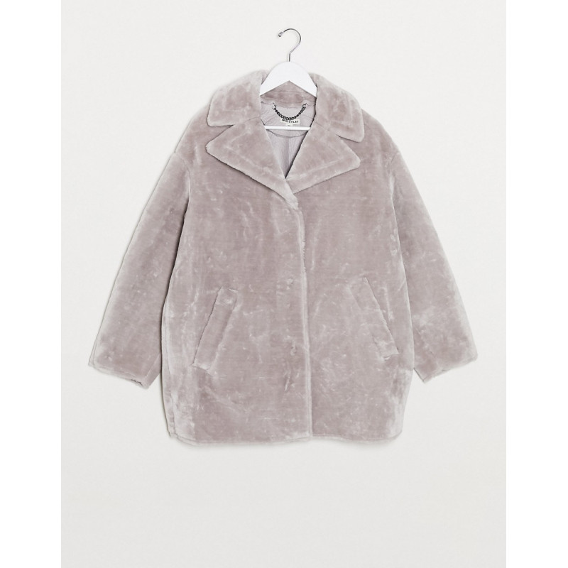 Whistles faux fur cocoon...