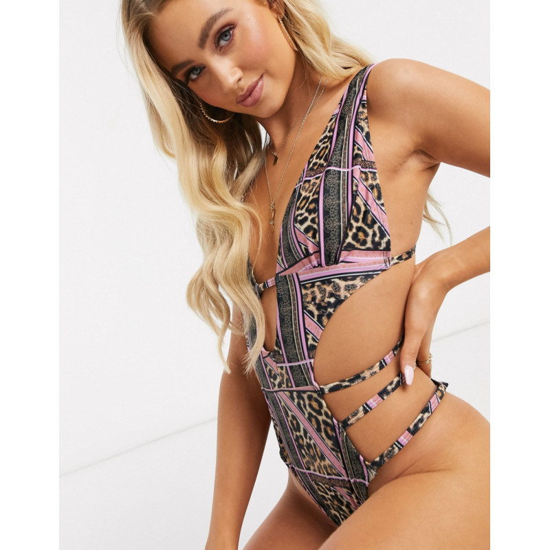 Luxe Palm strappy low cut...