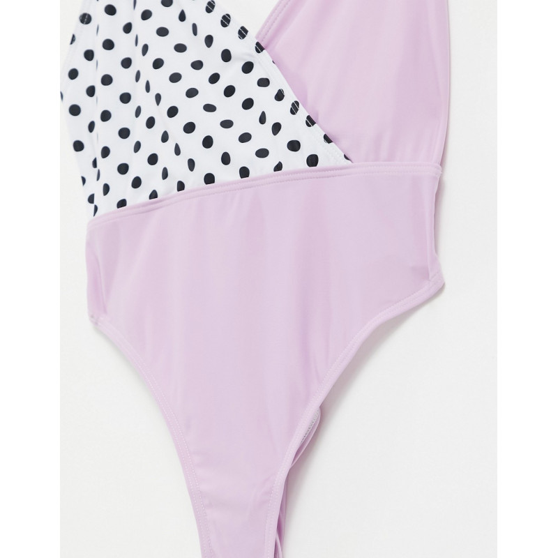 Luxe Palm mixed swimsuit in...