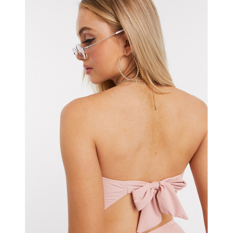Missguided bandeau bow back...