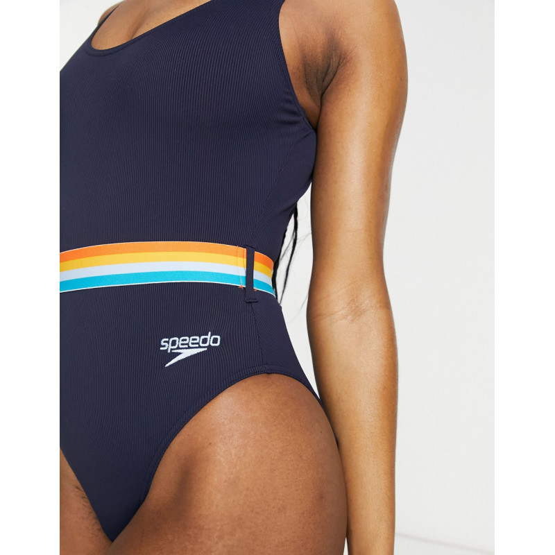 Speedo belted swimsuit with...