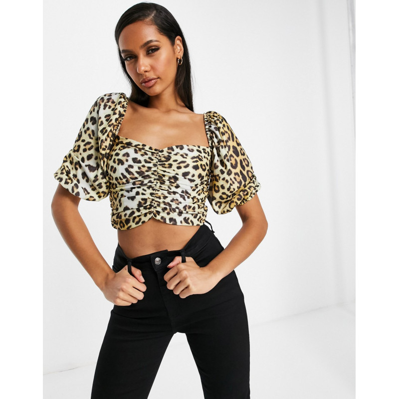 ASOS DESIGN ruched top with...