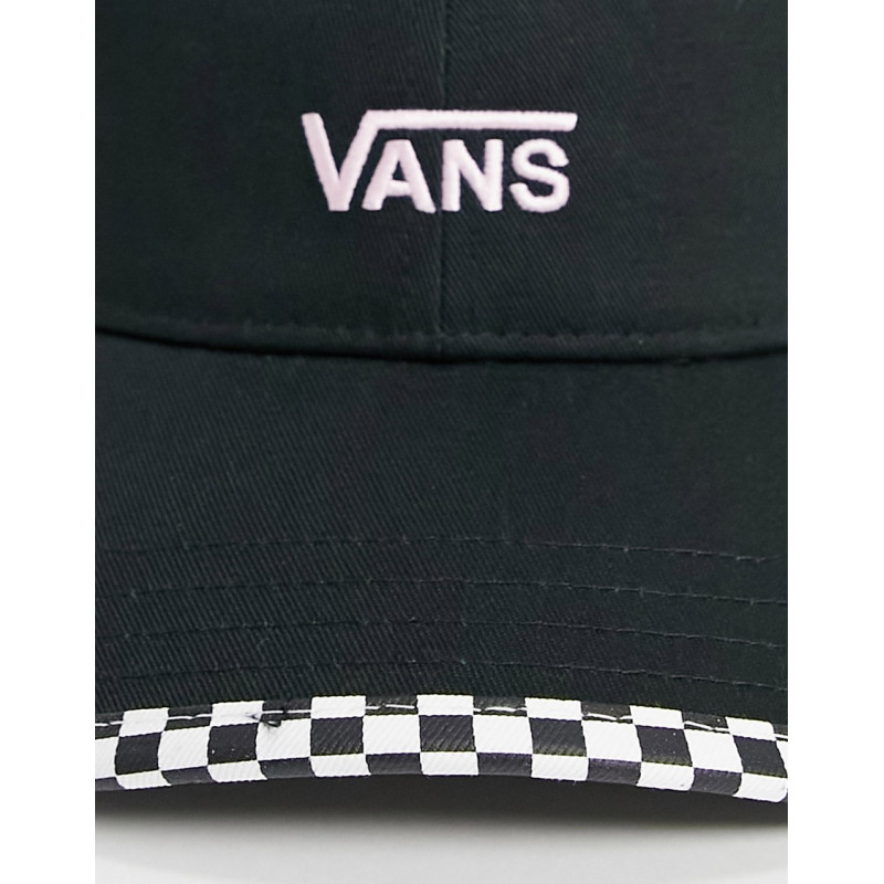 Vans bow back cap in black