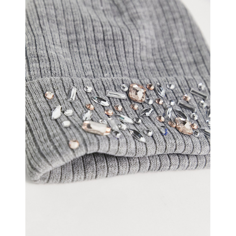 Aldo knitted beanie in grey