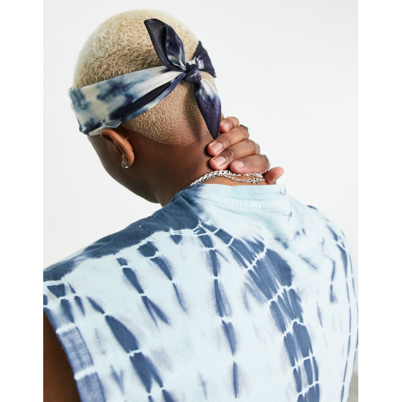 ASOS DESIGN bandana in blue...