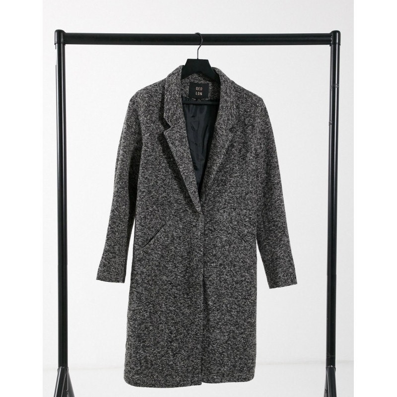 QED London formal coat in grey