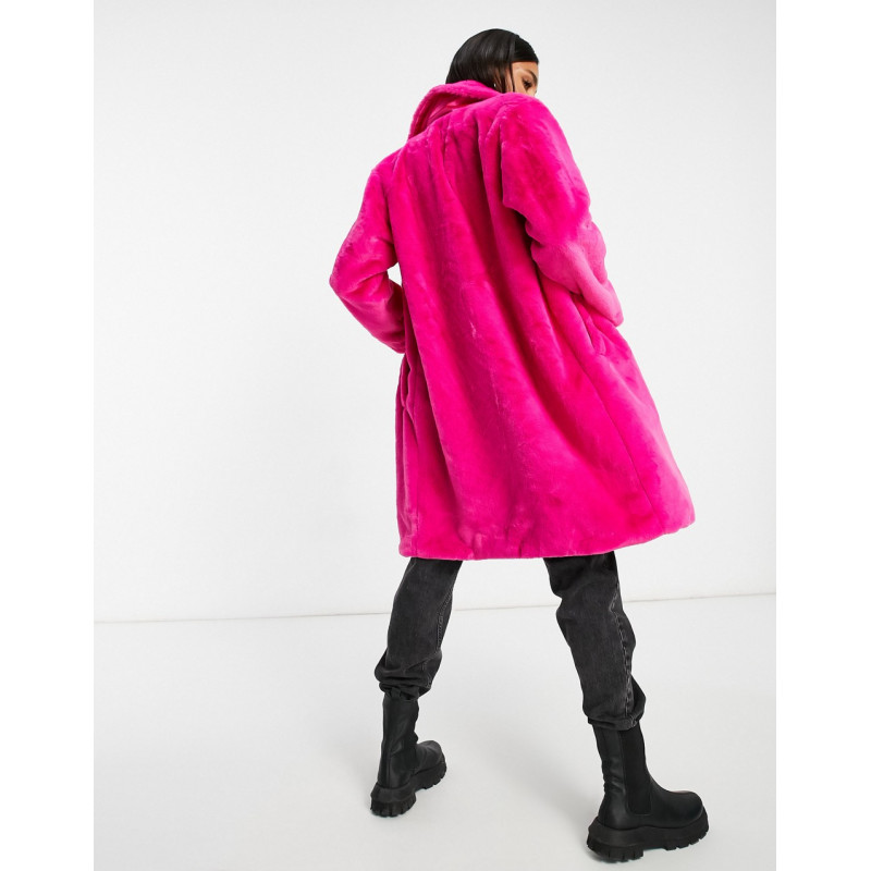 Unique21 faux fur coat in...