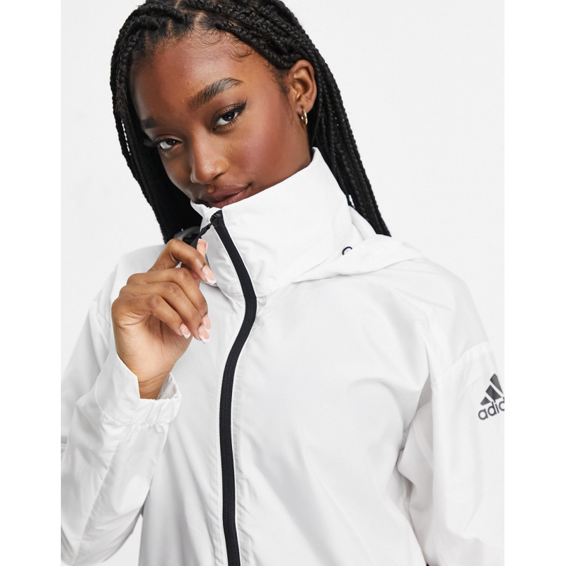 adidas long line jacket in...