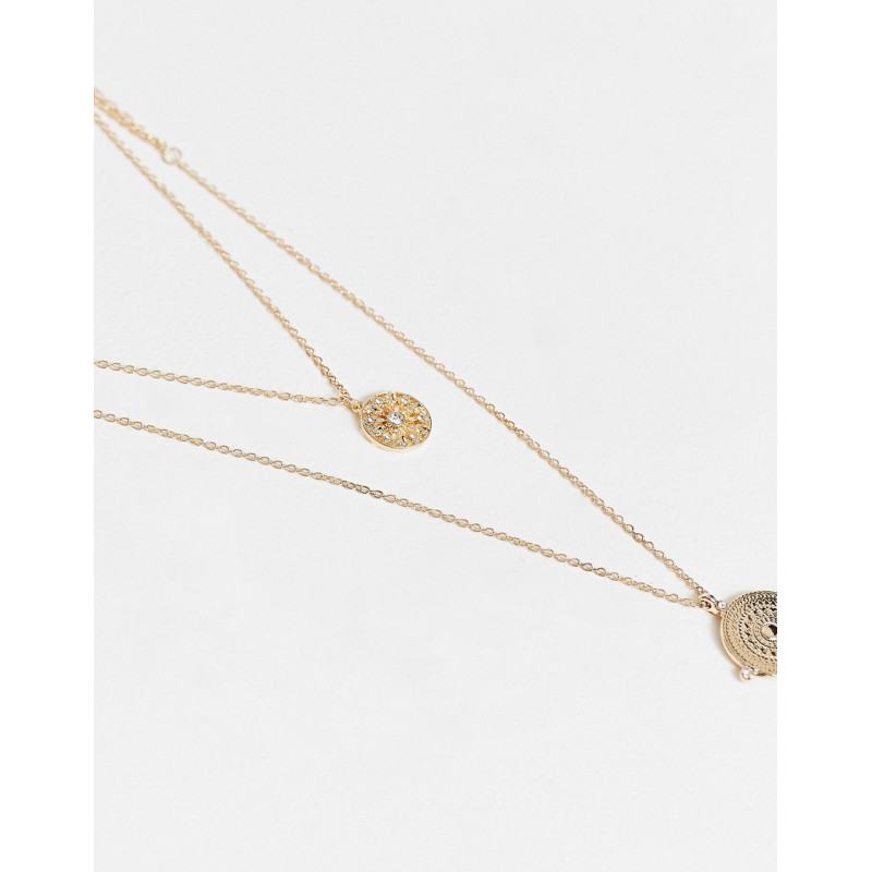 Miss Selfridge coin necklace