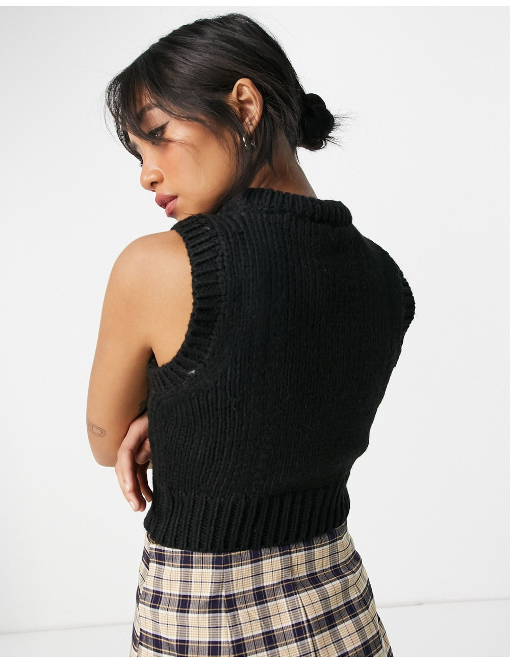 Topshop Petite cropped knit...