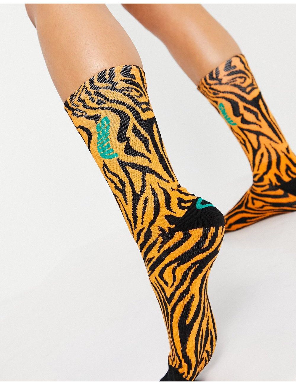 Aries socks in tiger print