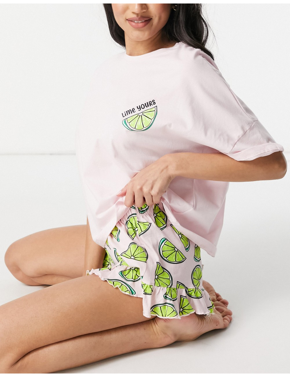 ASOS DESIGN lime yours tee...