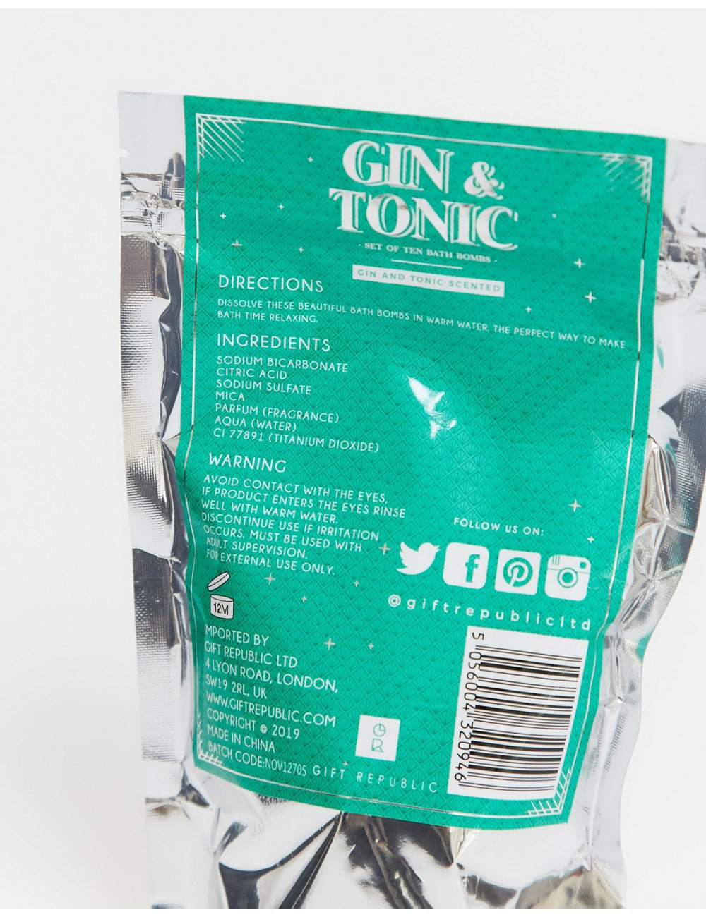 Gift Republic gin and tonic...