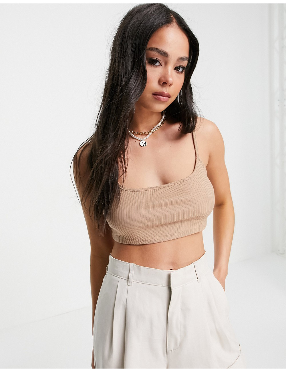 Only cropped rib top co-ord...