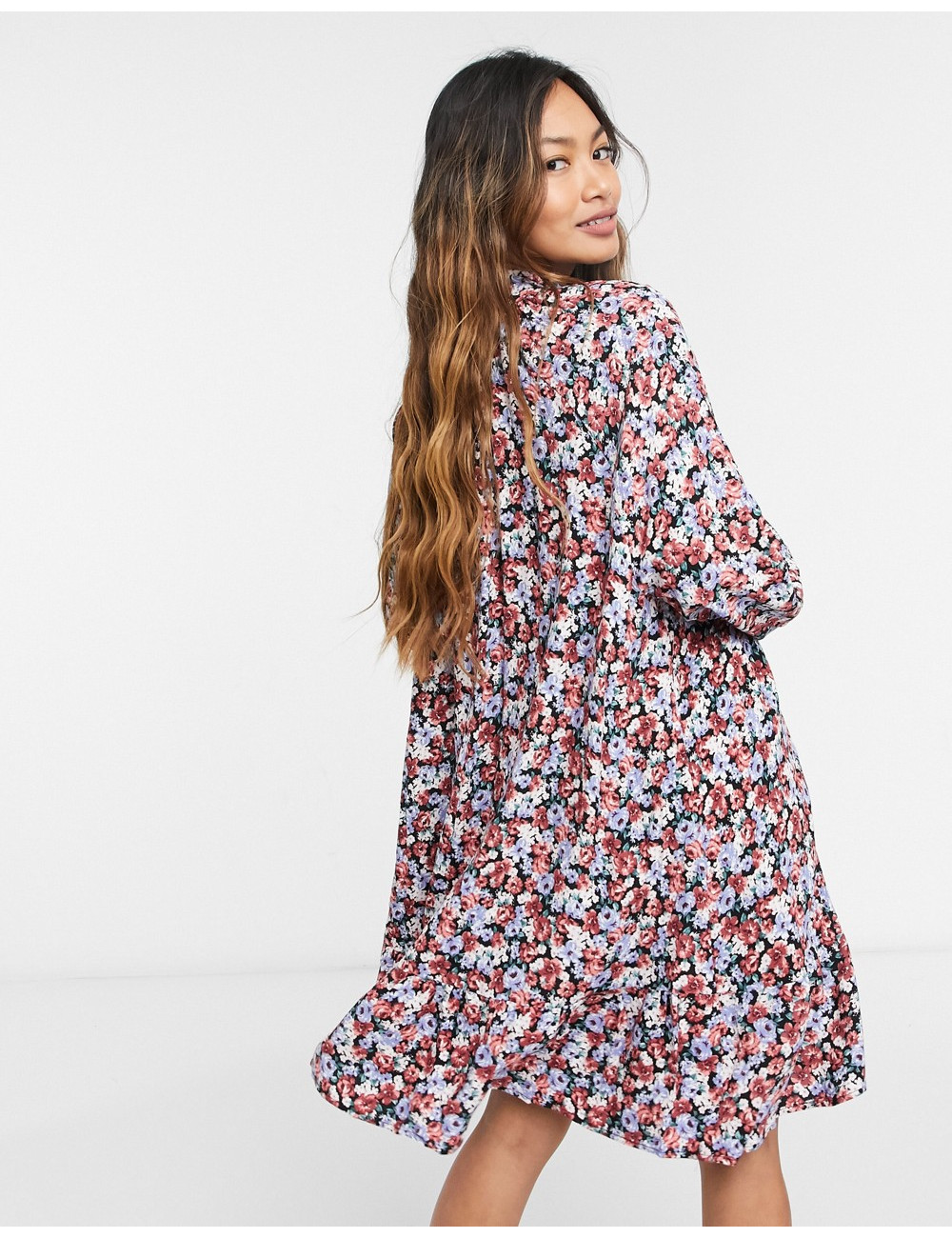 Y.A.S smock dress with high...
