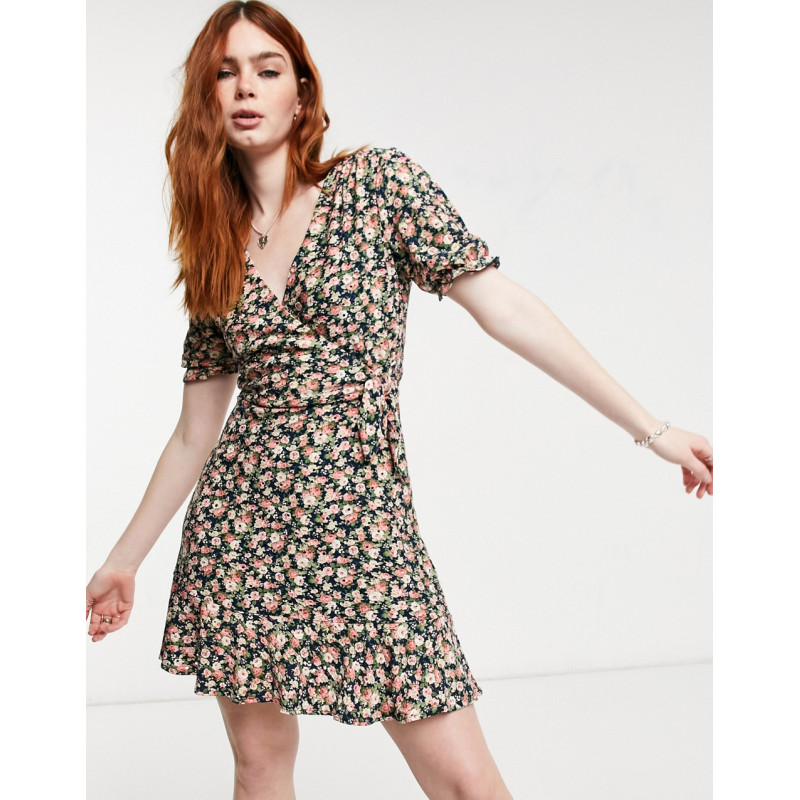 Oasis ditsy broderie dress