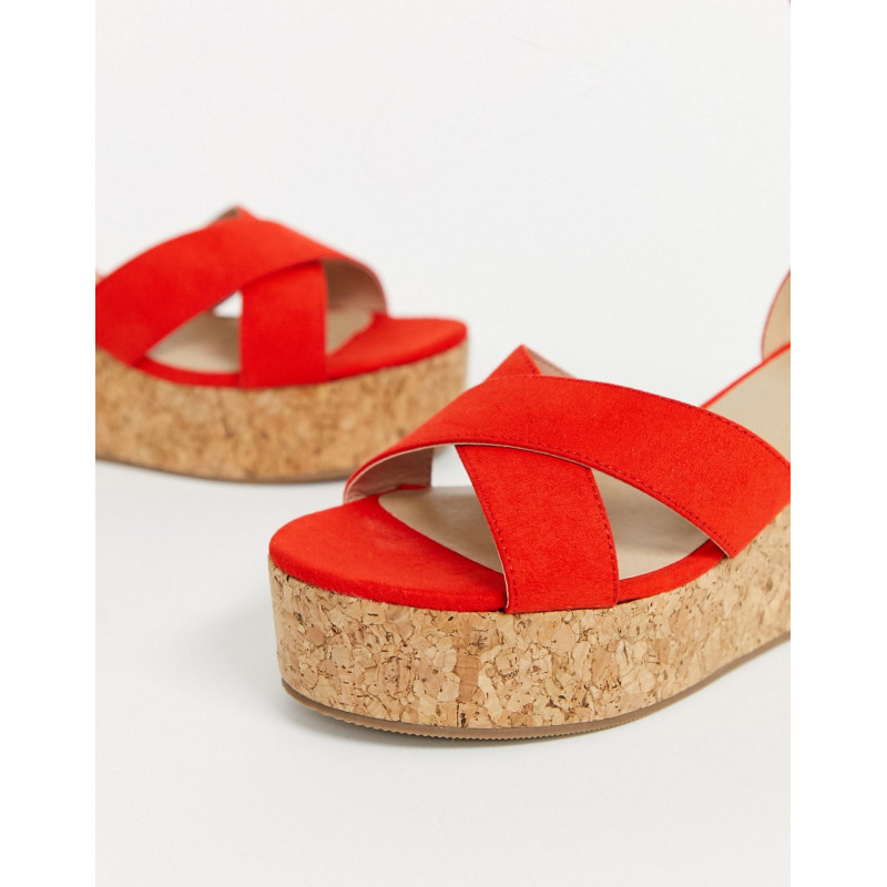 Oasis cork flatform sandals