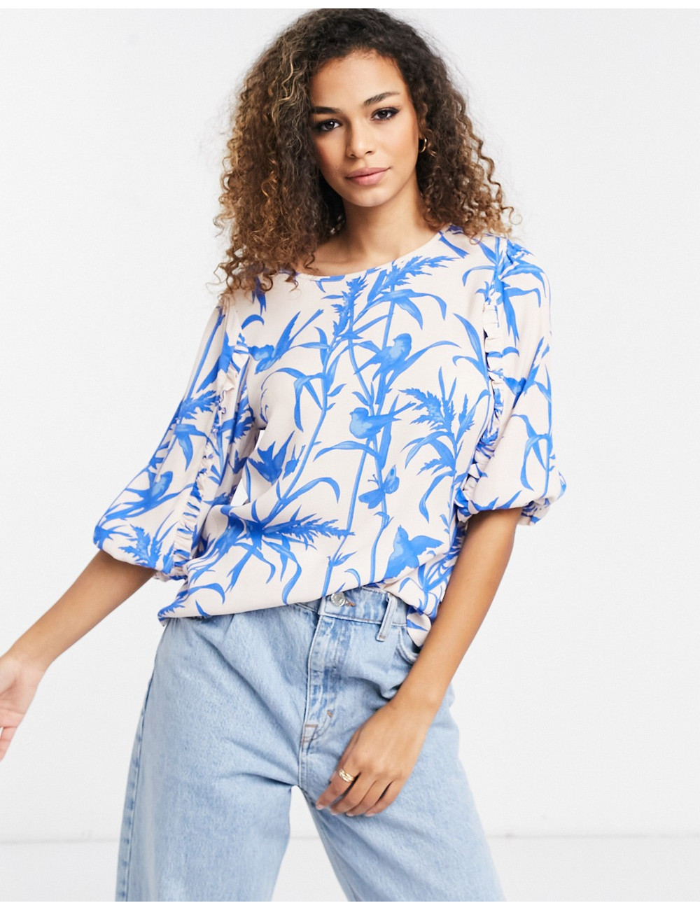 Oasis frill sleeve top