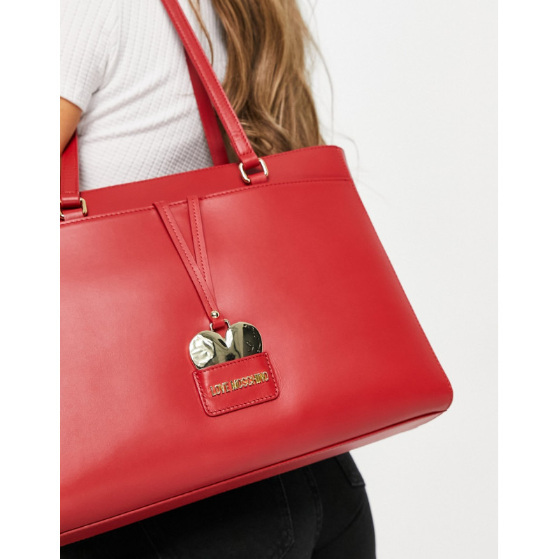 Love Moschino tote bag in red