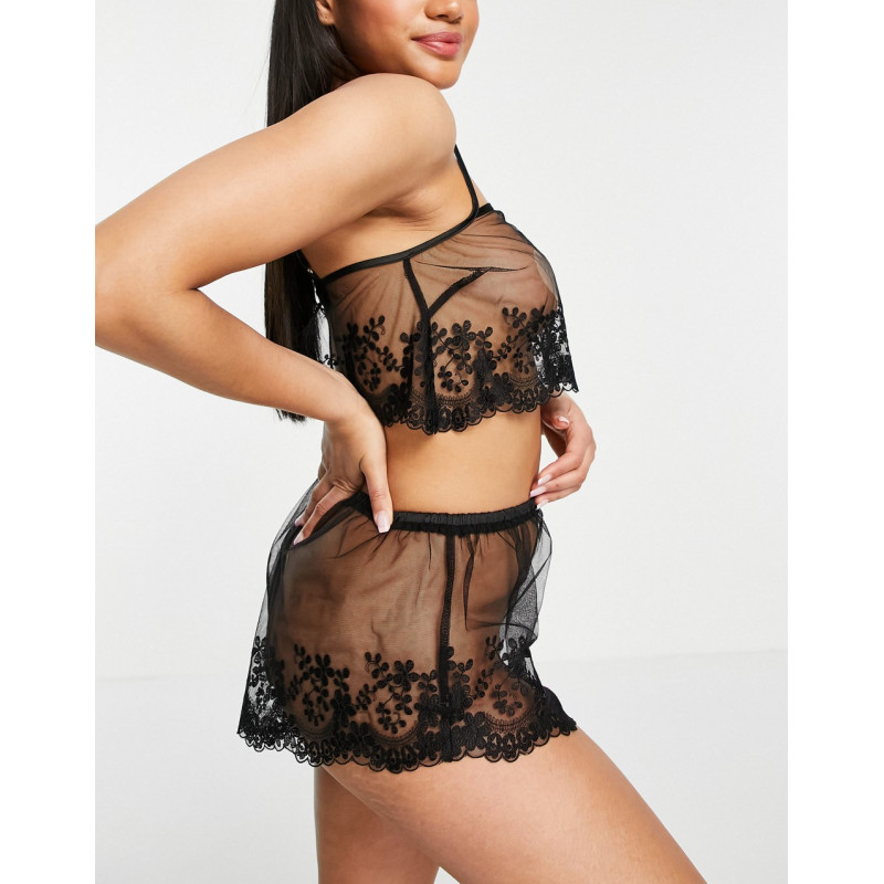 Wolf & Whistle sheer lace...