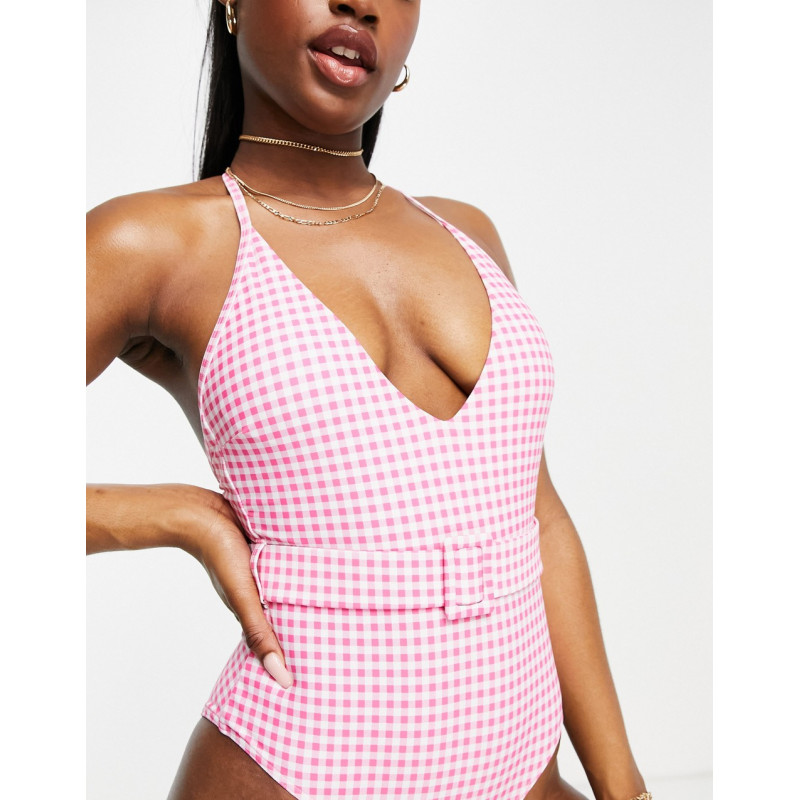 New Look plunge swimsuit in...