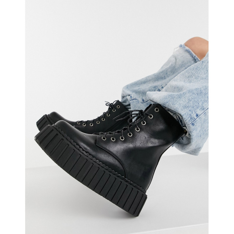 Lamoda chunky creeper boots...