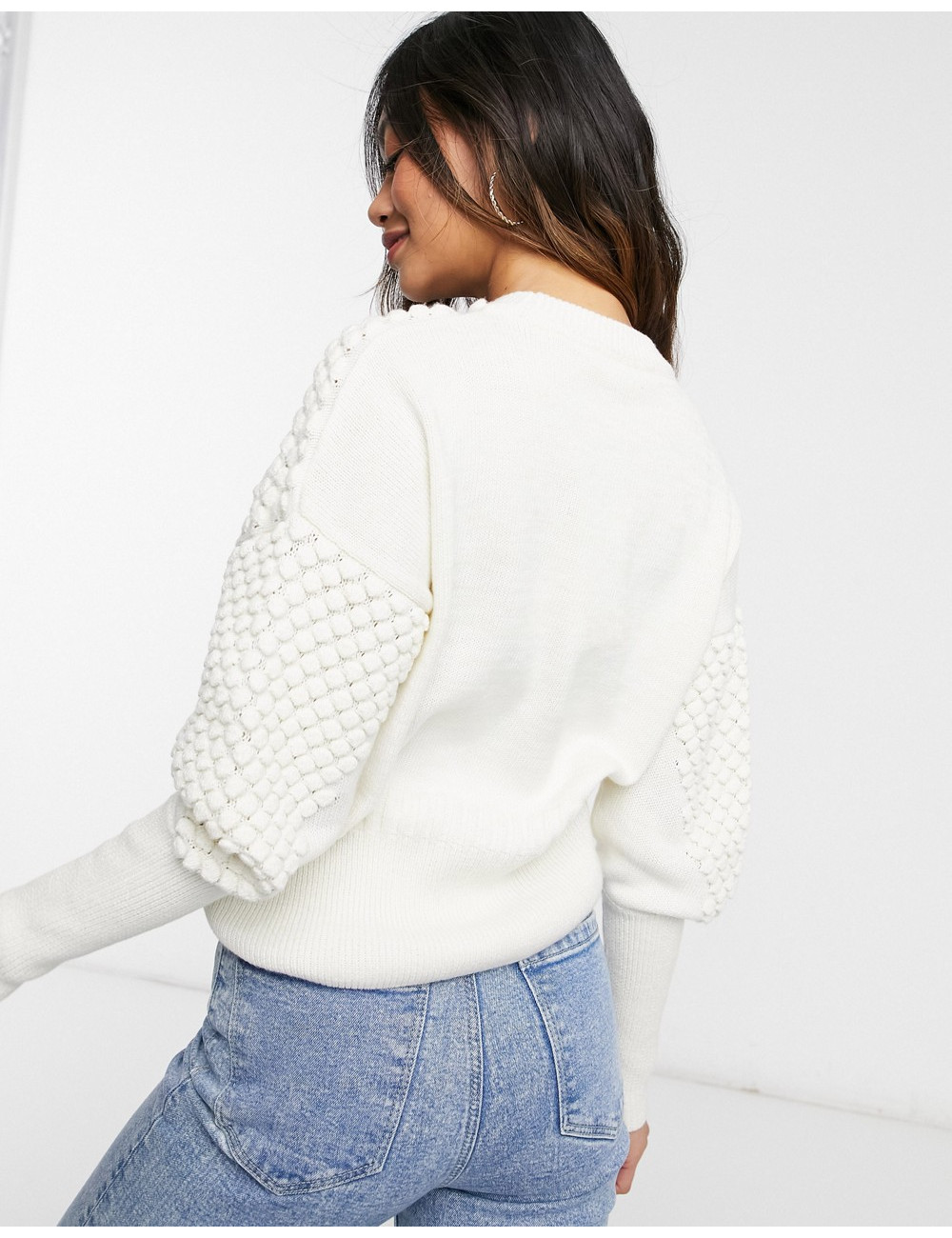 Vila knitted jumper with...