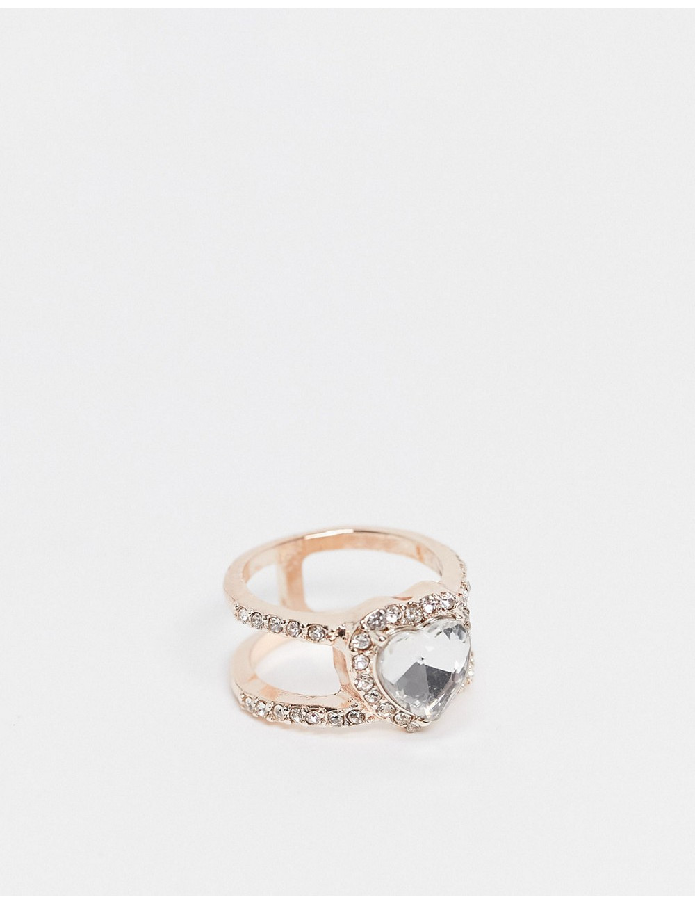 ASOS DESIGN ring with heart...