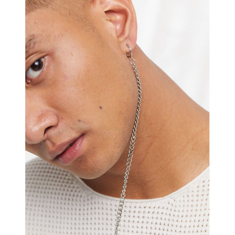 ASOS DESIGN faux earring to...