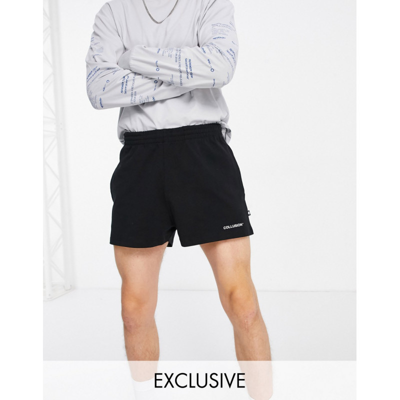 COLLUSION jersey shorts in...