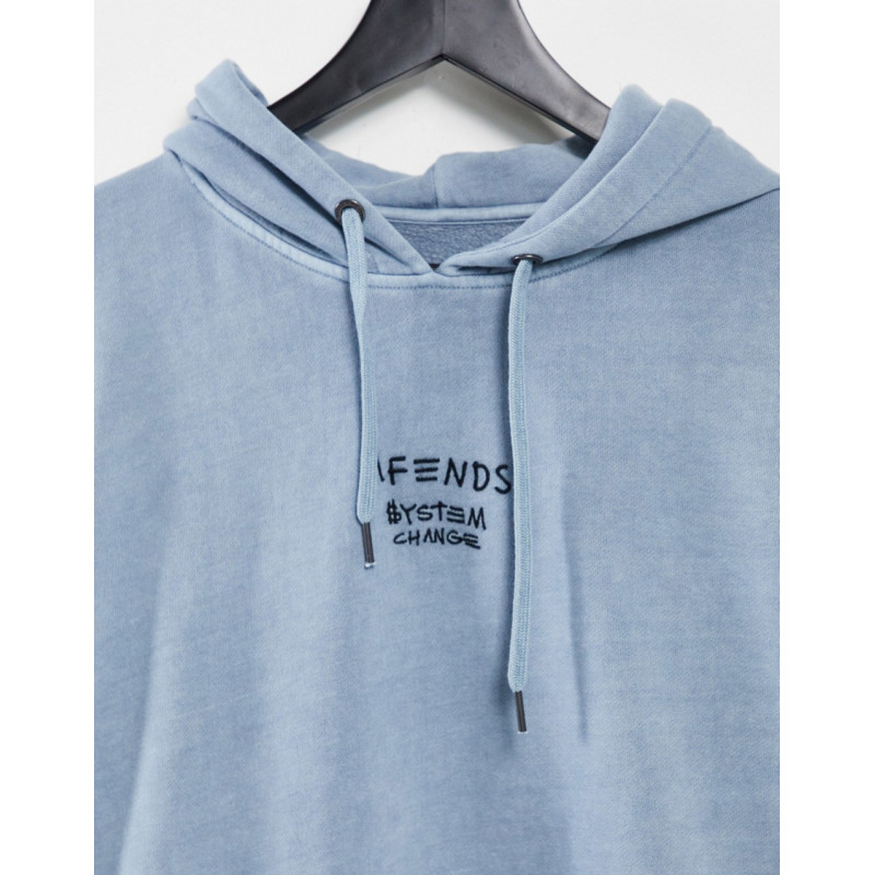 Afends fight hoodie in blue