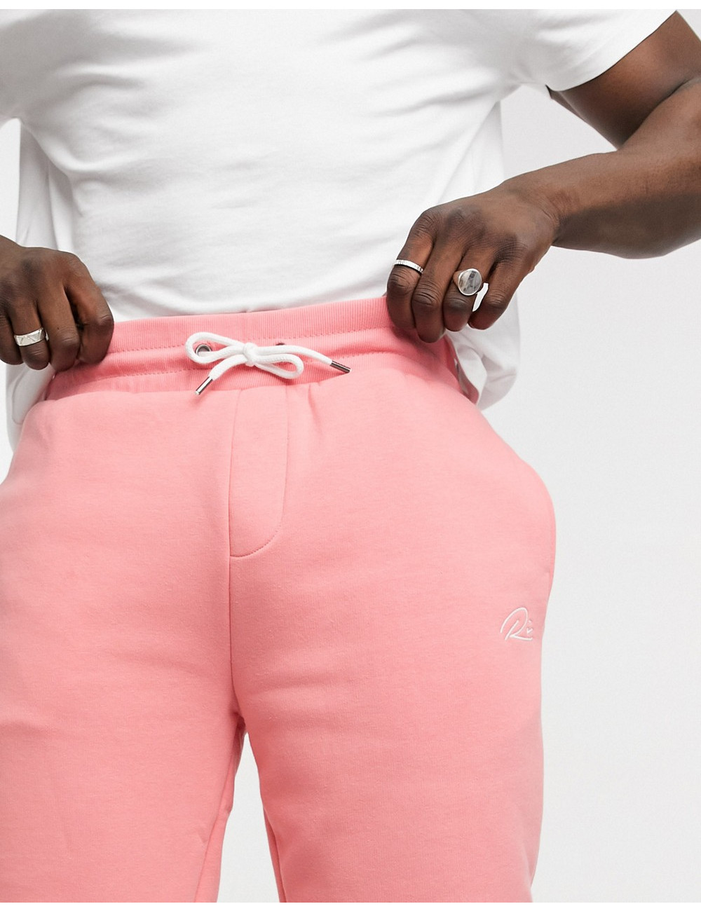 River Island joggers in pink