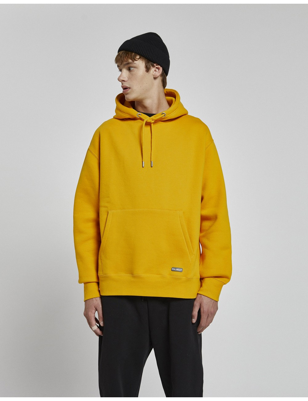 Pull&Bear hoodie in mustard
