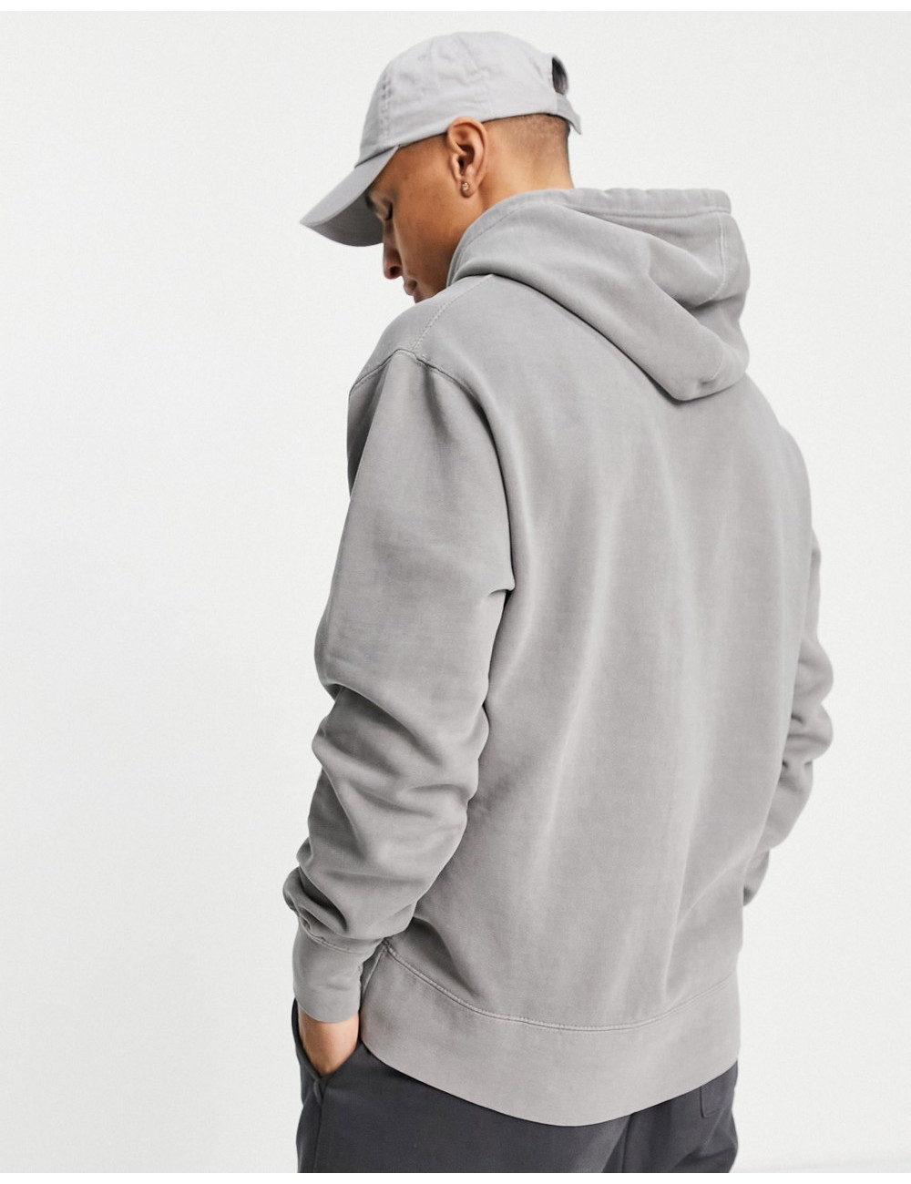 Pull&Bear washed hoodie in...