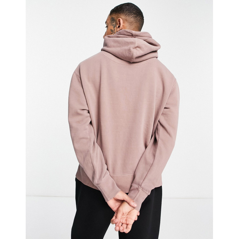 Pull&Bear washed hoodie in...