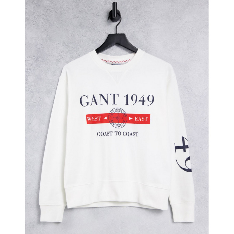 GANT logo sweatshirt with...